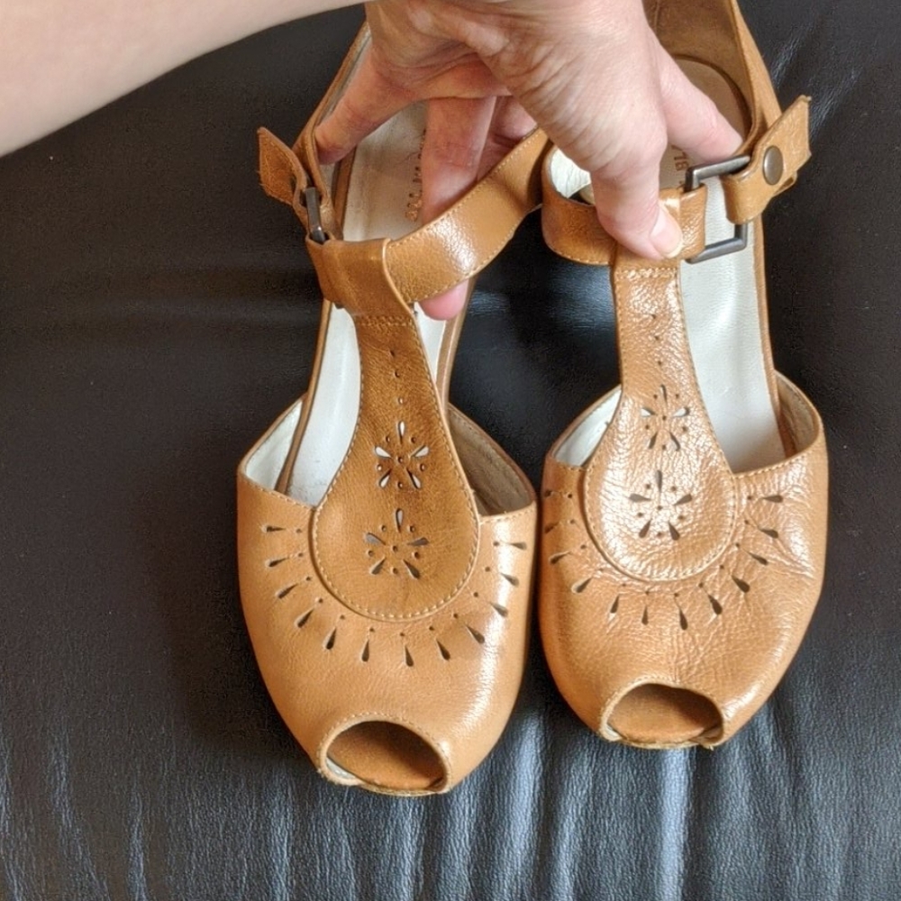 Darling Anthropologie block heels